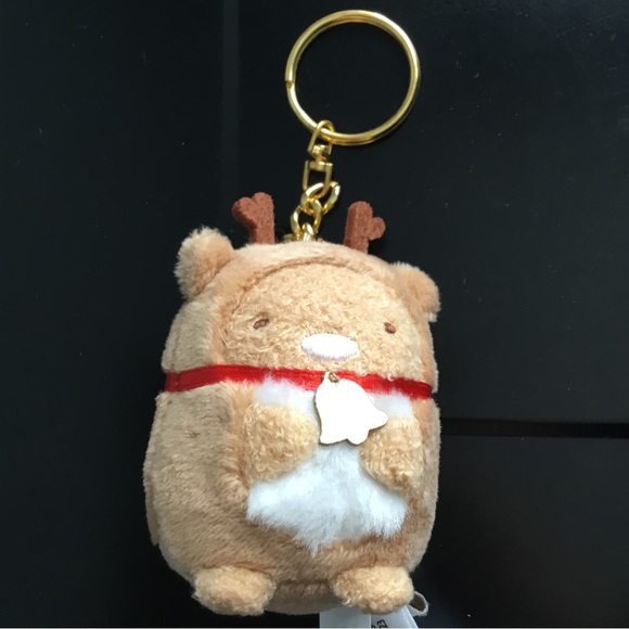 Sumikko Gurashi Tonkatsu reindeer plush keychain - Picture 2 of 2